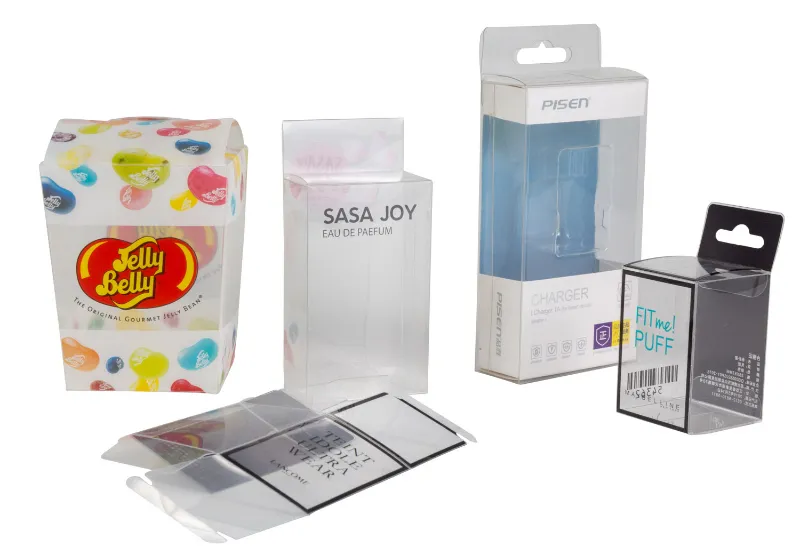 Clear Soft Crease Bottom Auto Locked Pet Polypropylene PP PS Polystyrene PVC Plastic Storage Box and Packaging Box