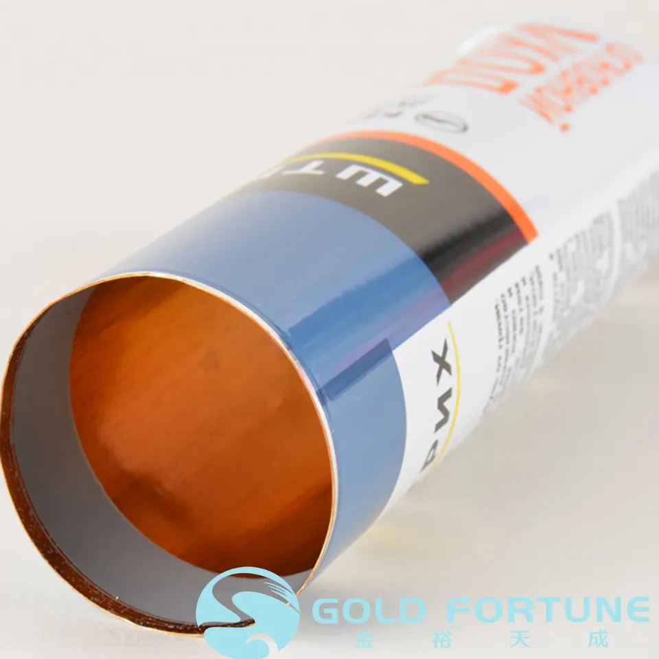 Collapsible Aluminum Hair Color, Glue, Cream Packaging Tube