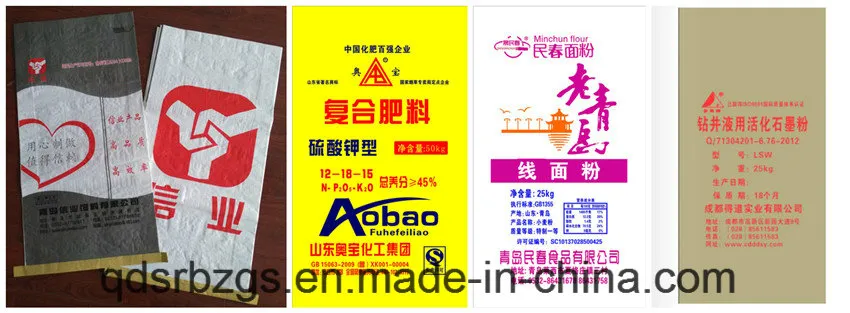 Colorful Print Packaging Woven Bag for Foodstuff