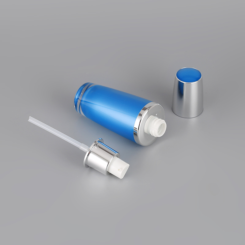 Cone Round Cosmetic Jar 50g 30g 15g Acrylic Cosmetic Jar and 30ml 60ml Pearl White Lotion Bottles