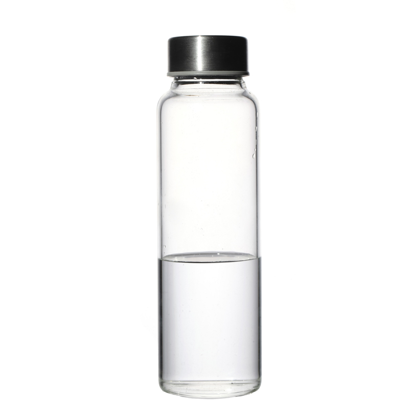 Custom Logo High Borosilicate Glass Bottle 300ml 400ml 500ml Water Bottles for Beverage Packaging