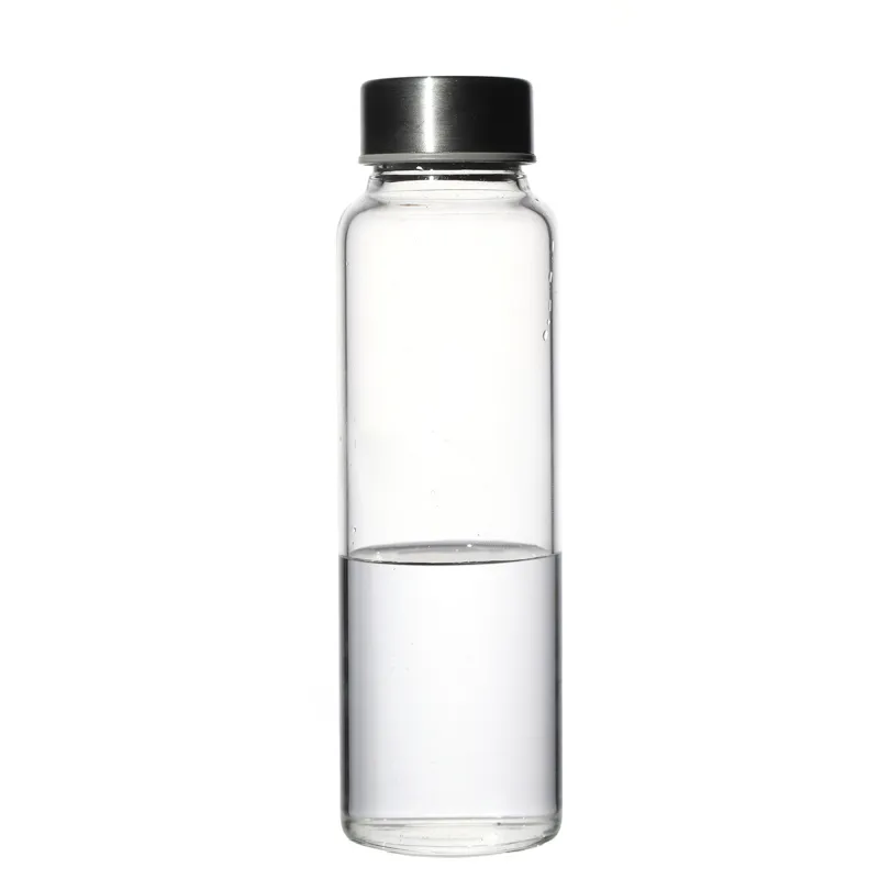 Custom Logo High Borosilicate Glass Bottle 300ml 400ml 500ml Water Bottles for Beverage Packaging