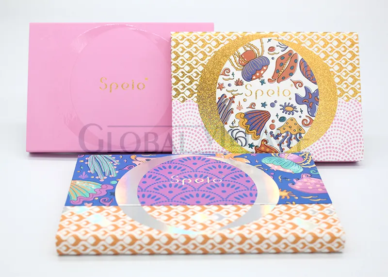 Custom Logo Makeup Multi Colored Eyeshadow Palette Packaging