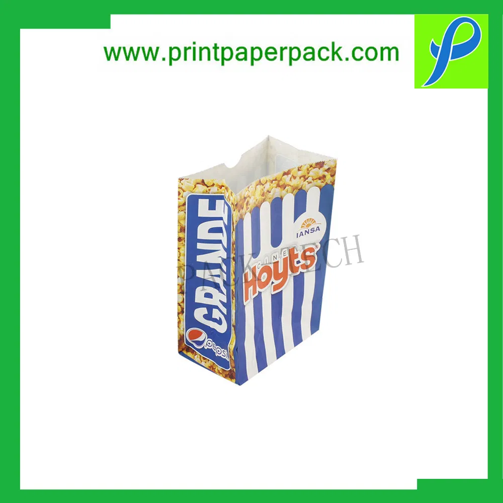 Custom Printed Box Packaging Durable Packaging Product Packaging Box Popcorn Boxes Open Top