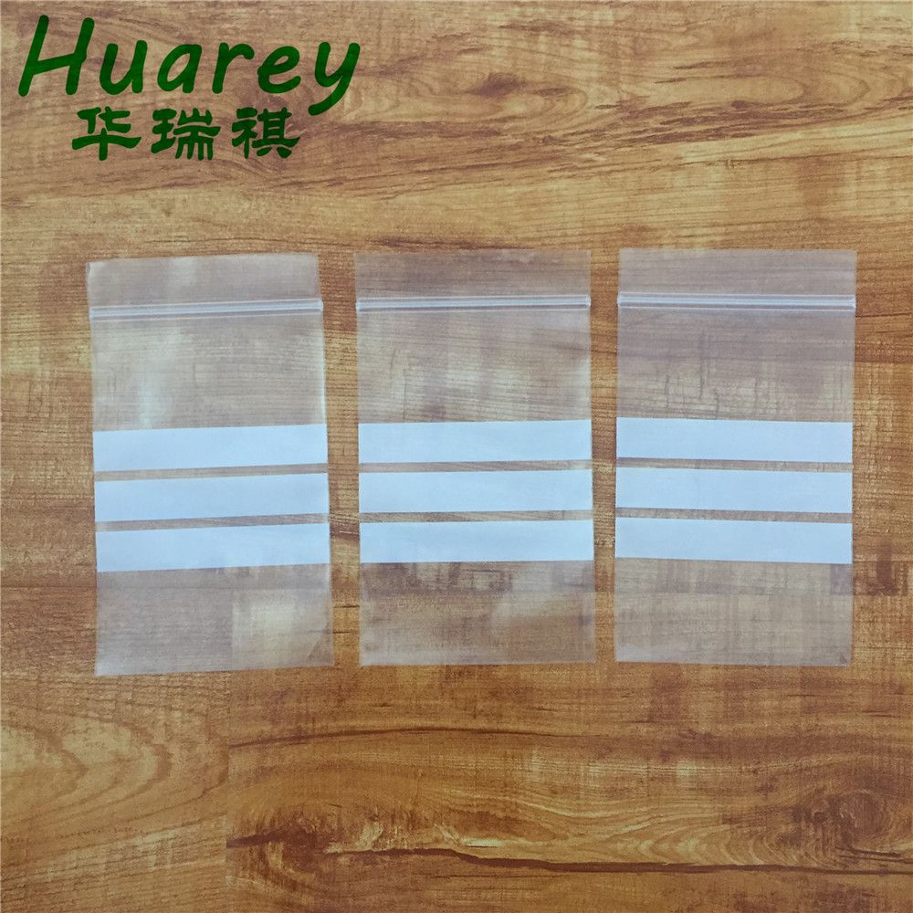 Custom Printed Food Grade Ziplock Bags with White Block