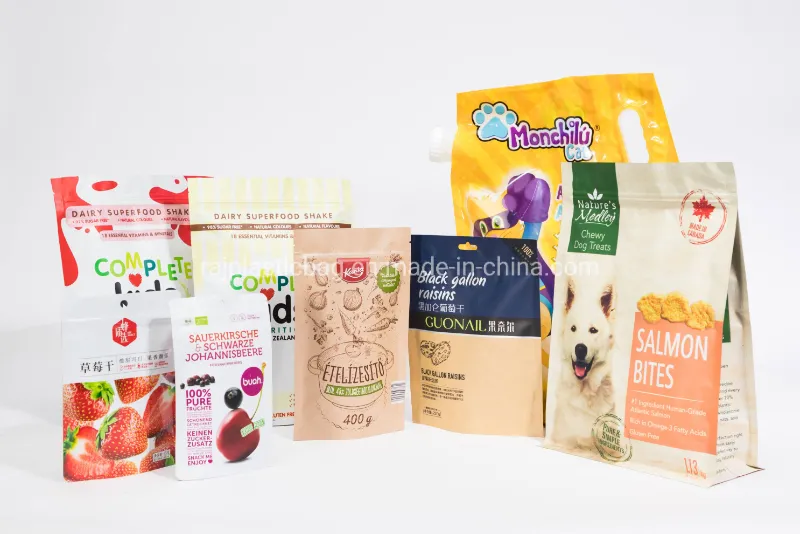 Custom Printing Food Stand-up Package Pouch Bag with Clear Bottom Gusset