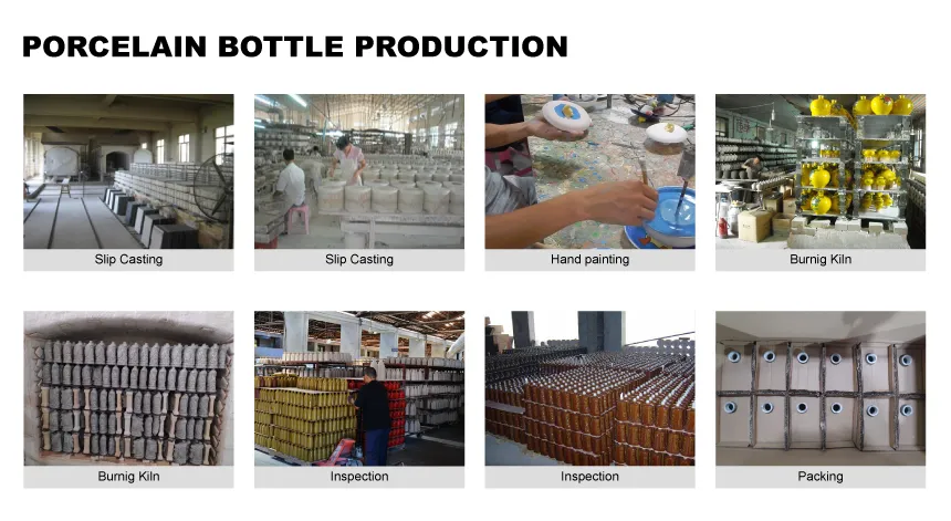 Custom Unique Shaped Polygon 750ml Ceramic Bottle