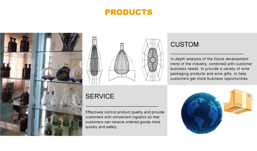 Custom Unique Shaped Polygon 750ml Ceramic Bottle