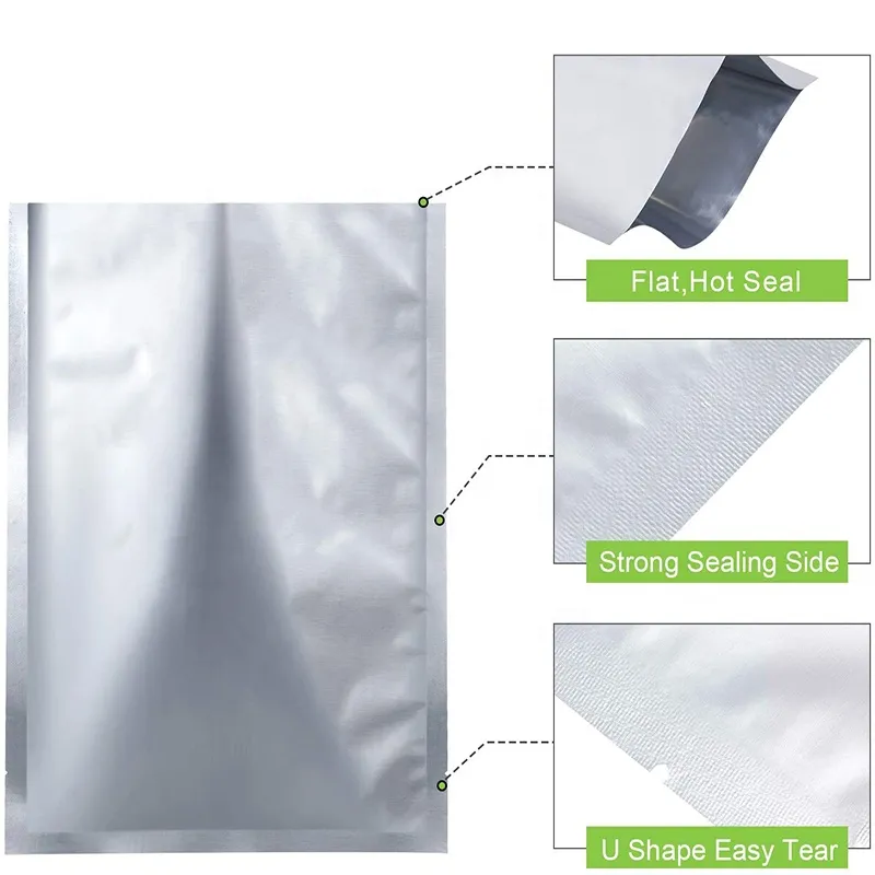 Custom Zipper Pouch Bag Standup Packaging Laminated Plastic Aluminum Foil Food PE Side Gusset Bag Gravure Printing Zipper Top