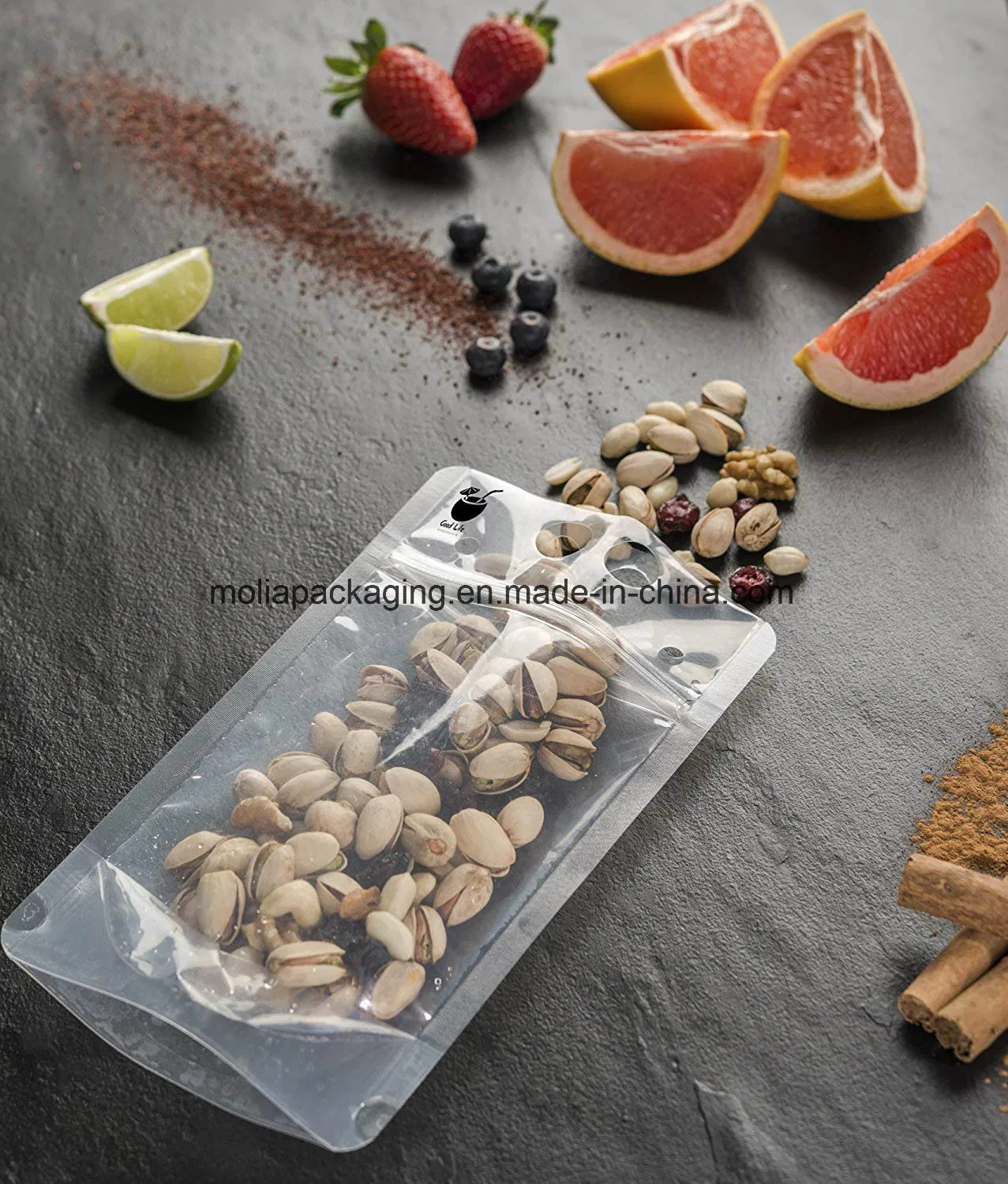 Customized Composite Packing Plastic Bag with Handle, Moisture Proof, Water Proof, Antistatic