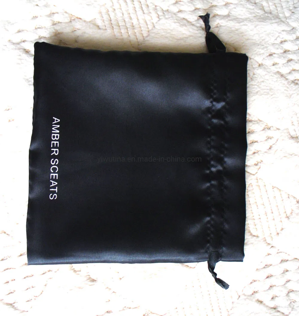 Customized Logo Printing Handmade Drawstring 100% Recycled Cotton Canvas Jewelry Pouch Bag