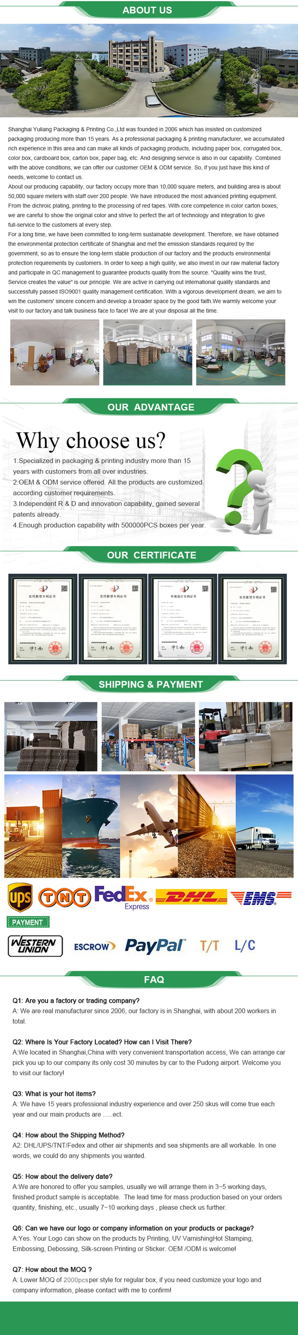 Customized Silk Inserted Wedding Birthday Party Rectangle Paper Gift Packaging Box with Color Printing