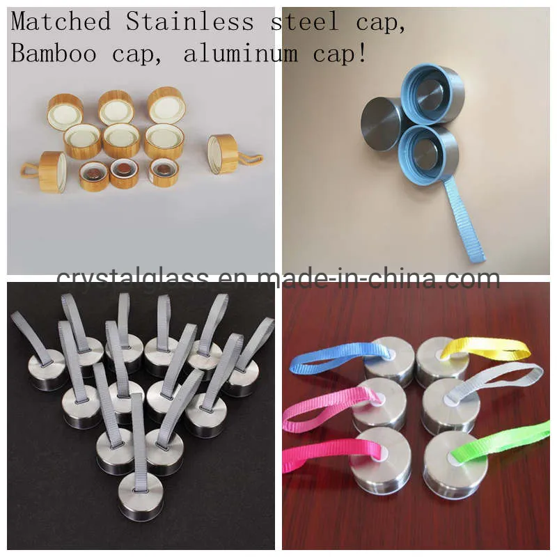 Customized Water Glass Bottle Drinks Juice Beverage Glass Bottleoem 300ml 420ml 500ml 750ml 1L