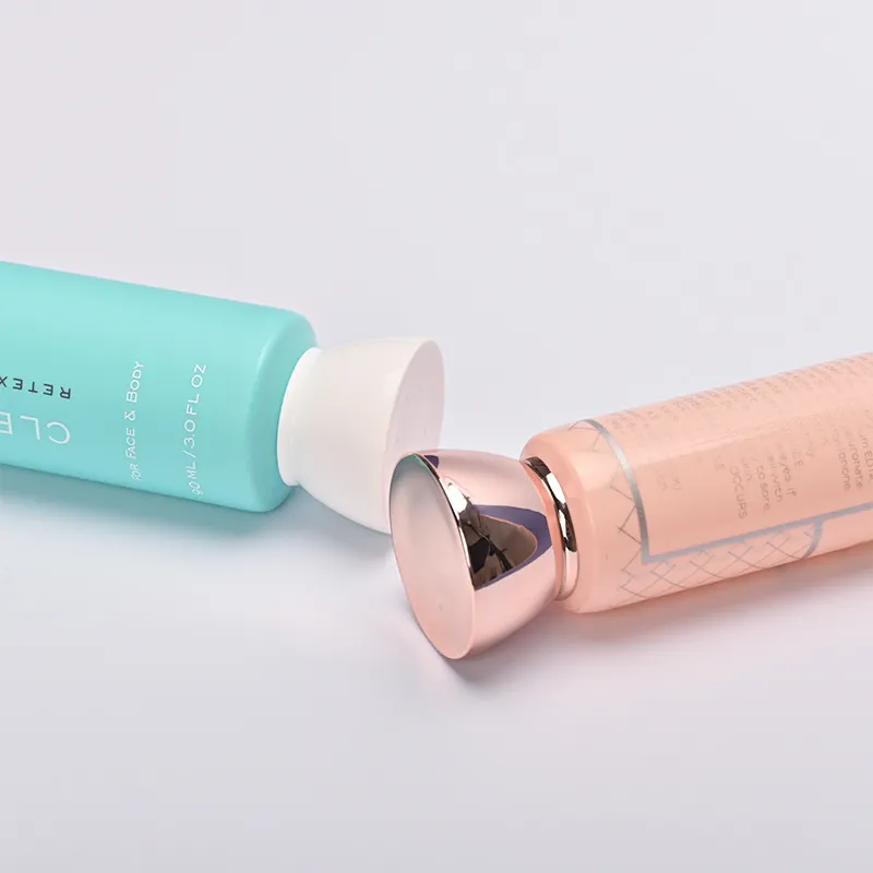 D40 Cosmetic Tube with Double Layer Mushroom Cap for Wash or Cream Packaging