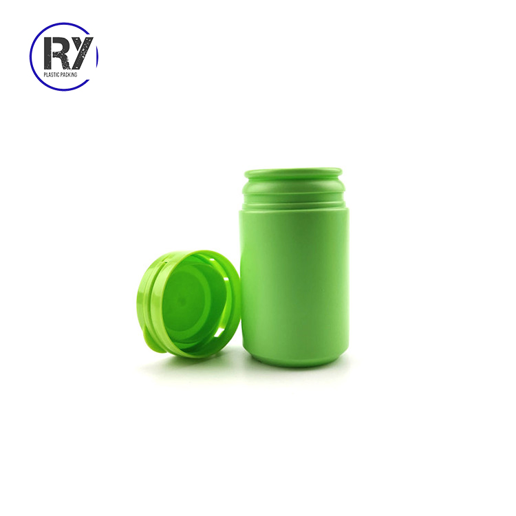 Dark Green Color 120ml HDPE Plastic Candy Empty Bottles Wide Mouth 70mm 680g Pet Preform for Chewing Gum Bottle