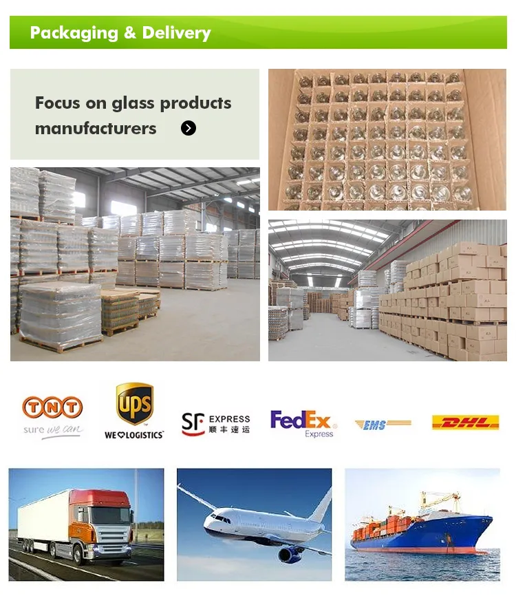 Decal Printing Glass 530ml 380ml Glass Bottle with Cap