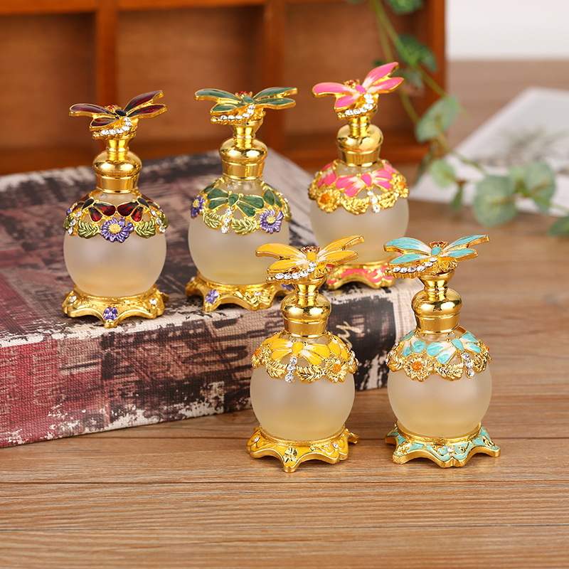 Dubai Style Arabic Glass Essential Oil Perfume Bottle