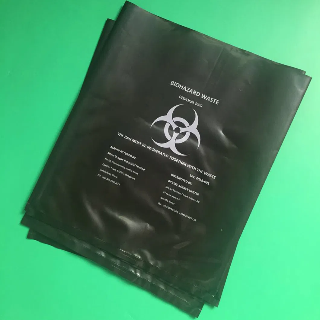 Eco-Friendly LDPE/HDPE Material Biohazard Bag