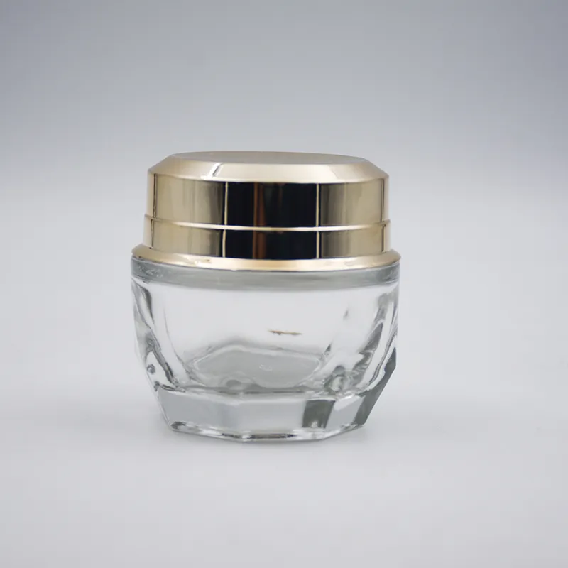Empty Glass Eye Cream Jar, Glass Facial Cream Jar, Glass Lotion Bottle, Cream Bottle