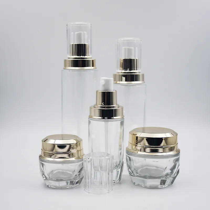 Empty Glass Eye Cream Jar, Glass Facial Cream Jar, Glass Lotion Bottle, Cream Bottle
