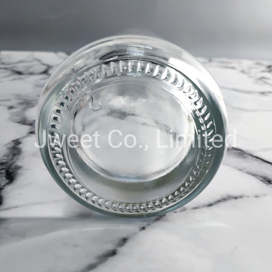 Factory Wholesale Tall Round Clear Whisky Glass Bottle with Cork
