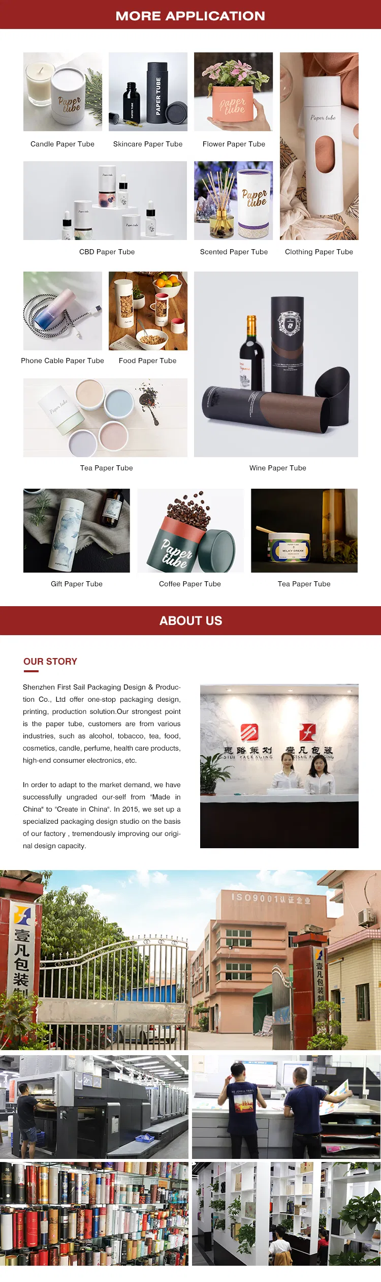 Firstsail Best Price Round Cardboard Candle Jars Boxes Packaging Scented Fragrance Gift Paper Tube with Ribbon Handle