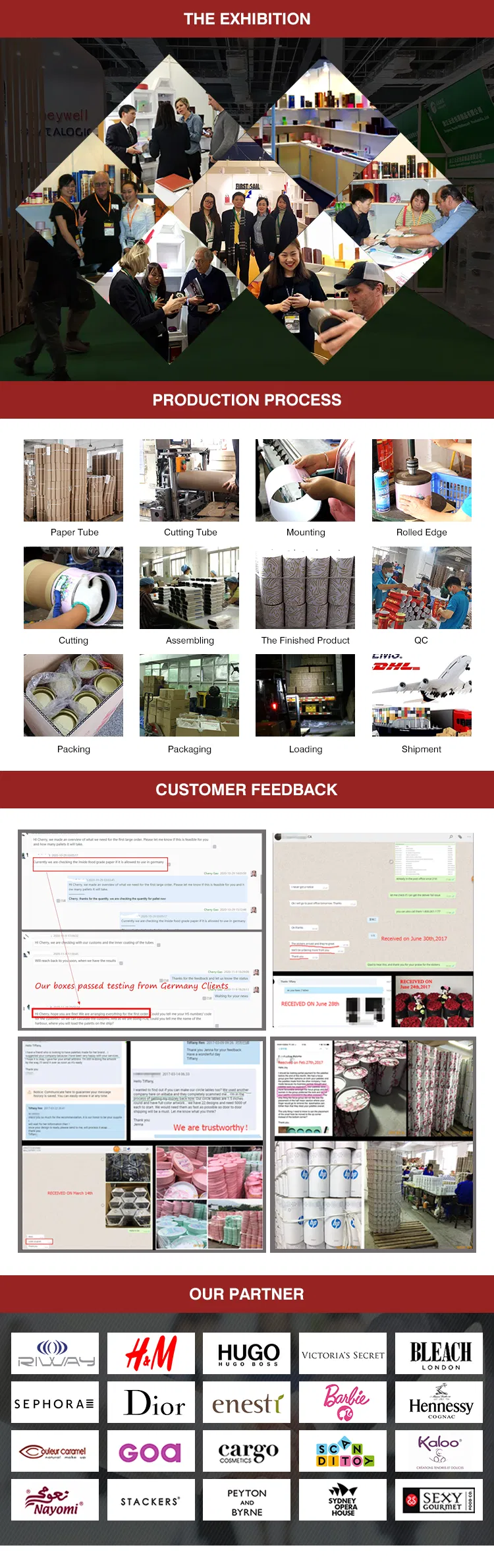 Firstsail Best Price Round Cardboard Candle Jars Boxes Packaging Scented Fragrance Gift Paper Tube with Ribbon Handle