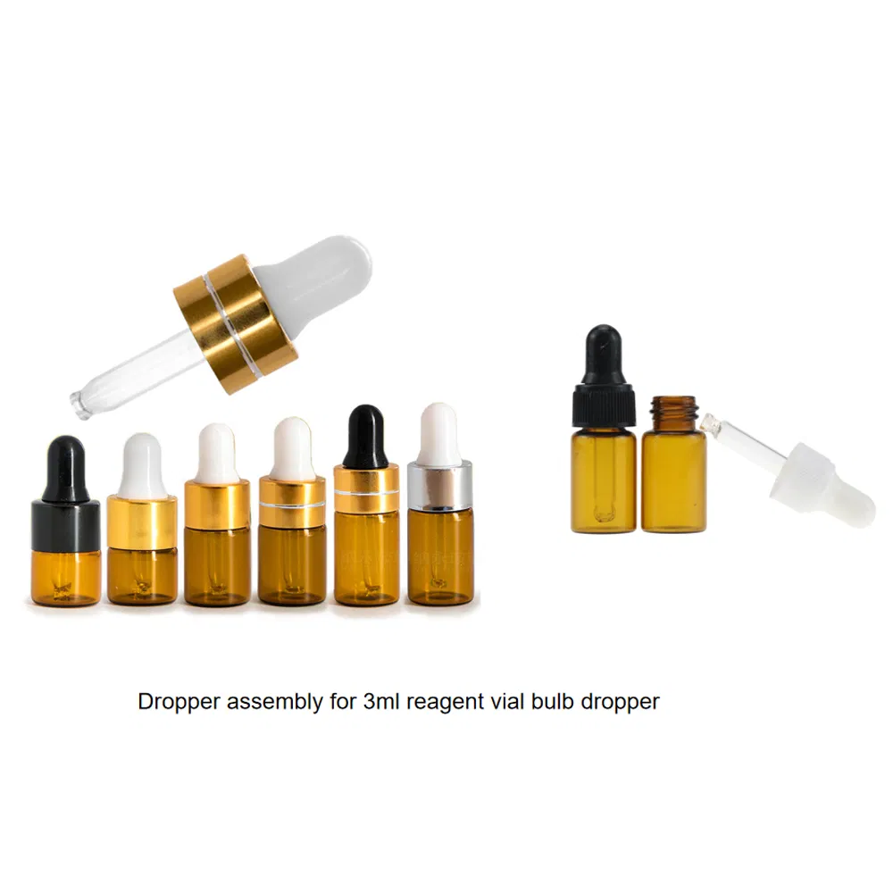 Glass Dropper Pipette with Straight Tips or Curved Tips