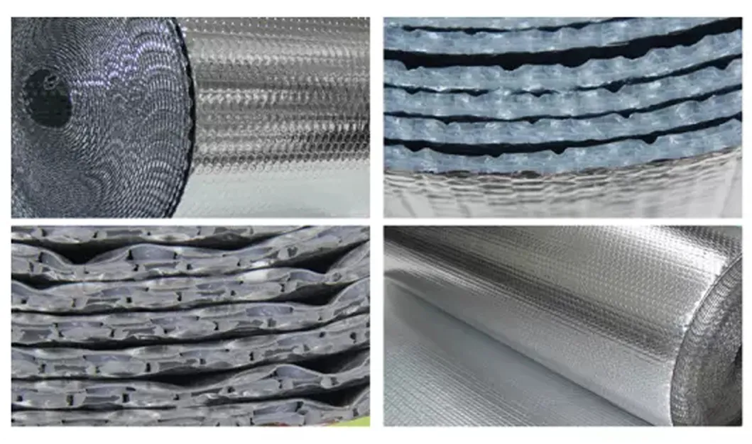 Glossy Metallic Shock-Resistant Aluminium Foil Bubble Bag
