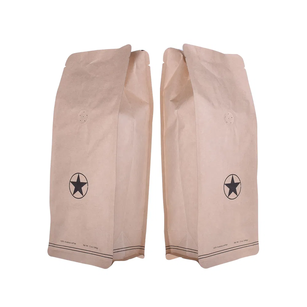 Good Seal Ability Block Bottom PLA Plastic Price Supplier in China