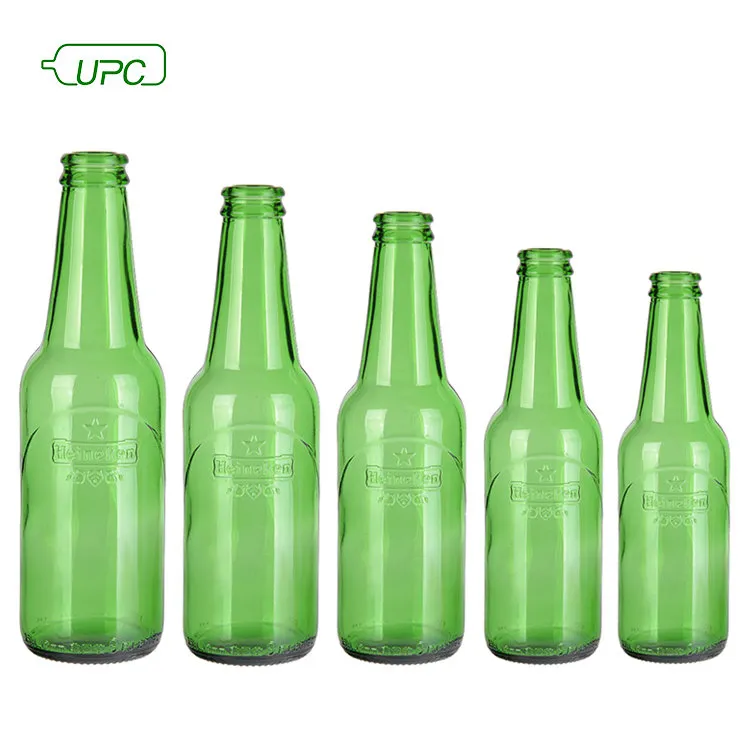 Green Beer Drinking Glass Bottle