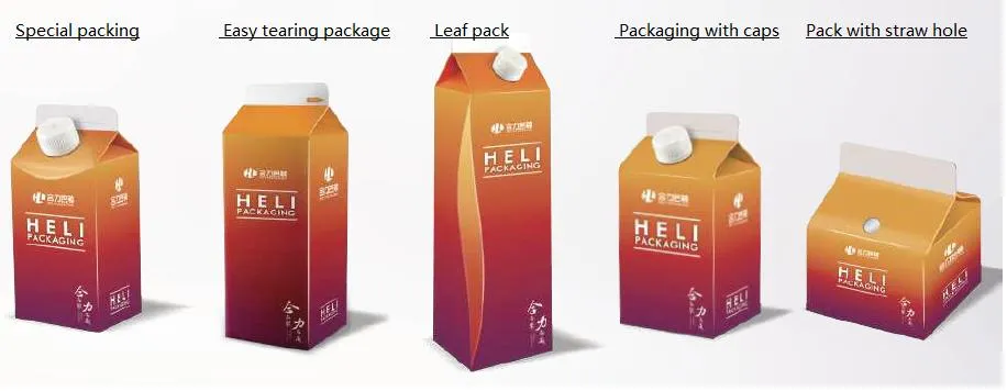 Heli Custom Factory Direct Sales OEM Filling Liquid Beverage Packaging Box Apple Cider Vinegar Beer Cola Milk Packaging Box