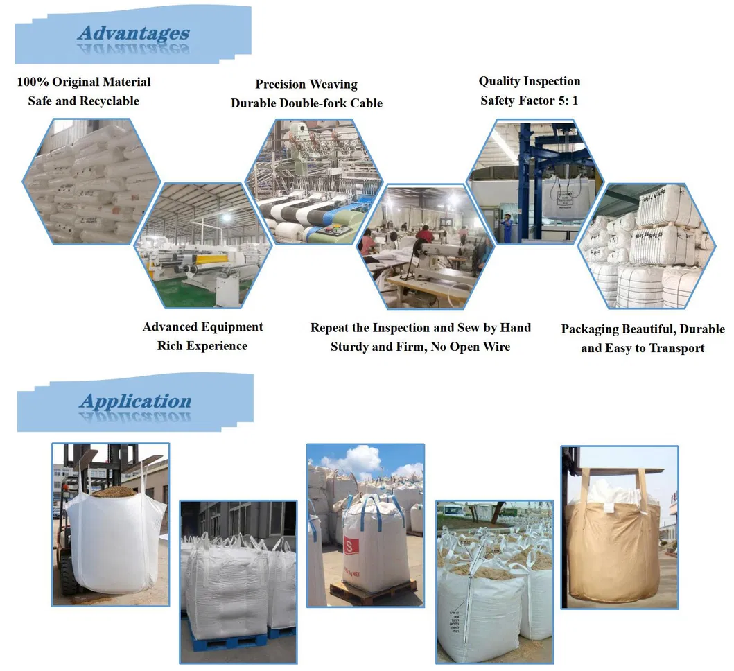 High Tensile Strength PP Jumbo Bulk Ton Bag for Industry