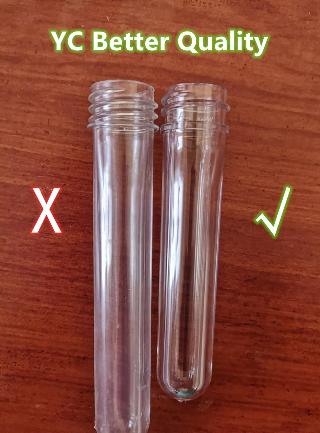Hot Sale 24mm 25g Pet Preform for 250ml-300ml Cosmetic Bottle Perfume Bottle Plastic Bottles