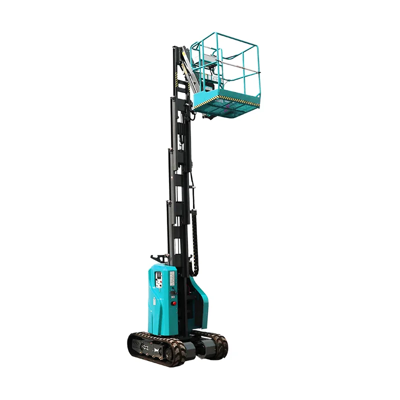 Self-Propelled Vertical Mast Lift with JIB