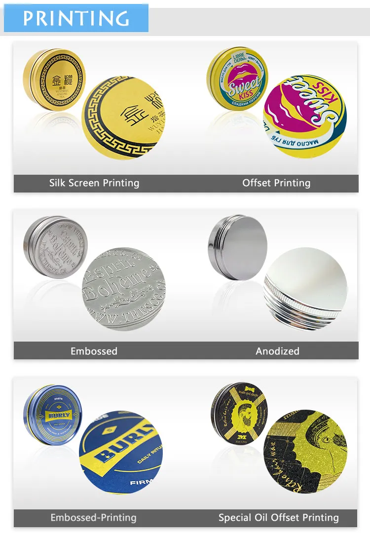 in Stock 5g 10g 20g 25g 30g 40g 50g 60g 80g 100g 200g 250g 350g 500g 750g 1000g Jar Aluminum Jar for Cosmetic