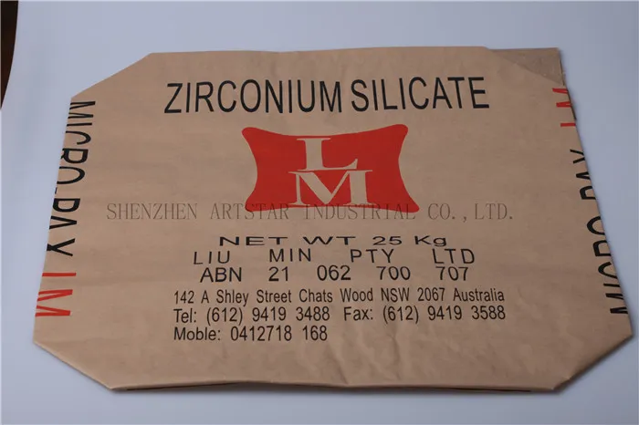 Industry Usage Kraft Paper Valve Bag Paper Packing