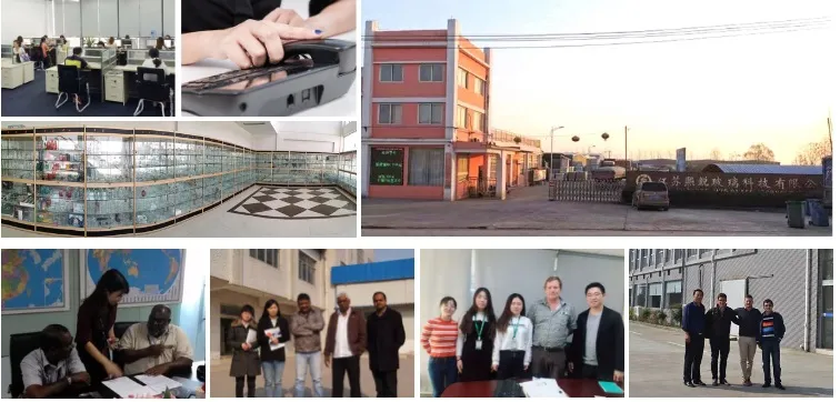 Kitchen Storage Container Clear Glass Canister Food Jar with Plastic Cap