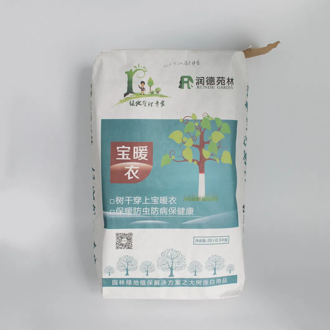 Layers 2 External Valve Bag Kraft Paper 75GSM Without Layer PE