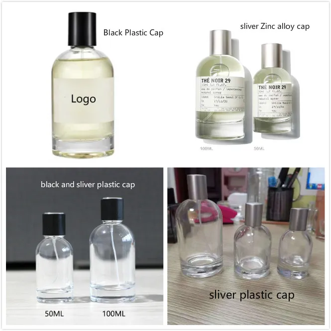 Luxury Cosmetic Glass Perfume Container 100ml Perfume Bottle with Packing Box