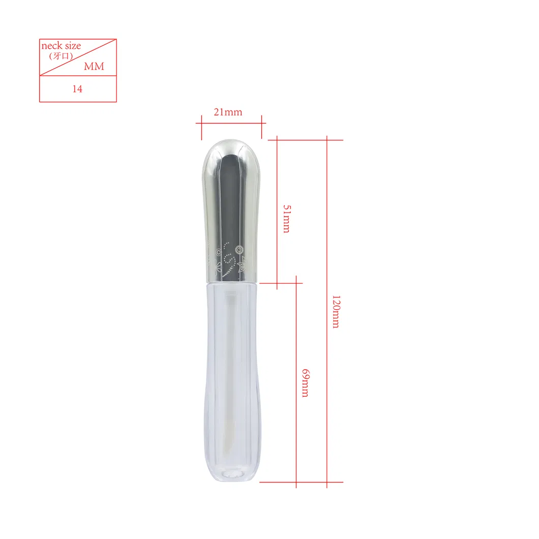 Luxury Hot Stamping Silk Screen Printing Acrylic Cosmetic Packaging Lip Gloss
