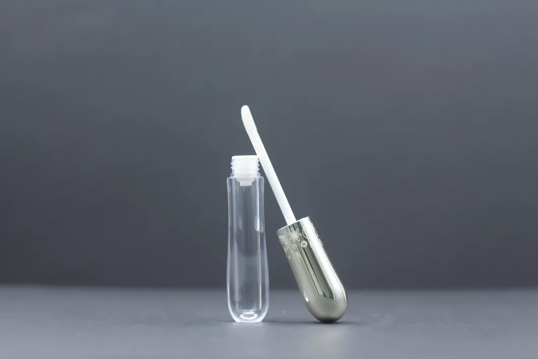 Luxury Hot Stamping Silk Screen Printing Acrylic Cosmetic Packaging Lip Gloss