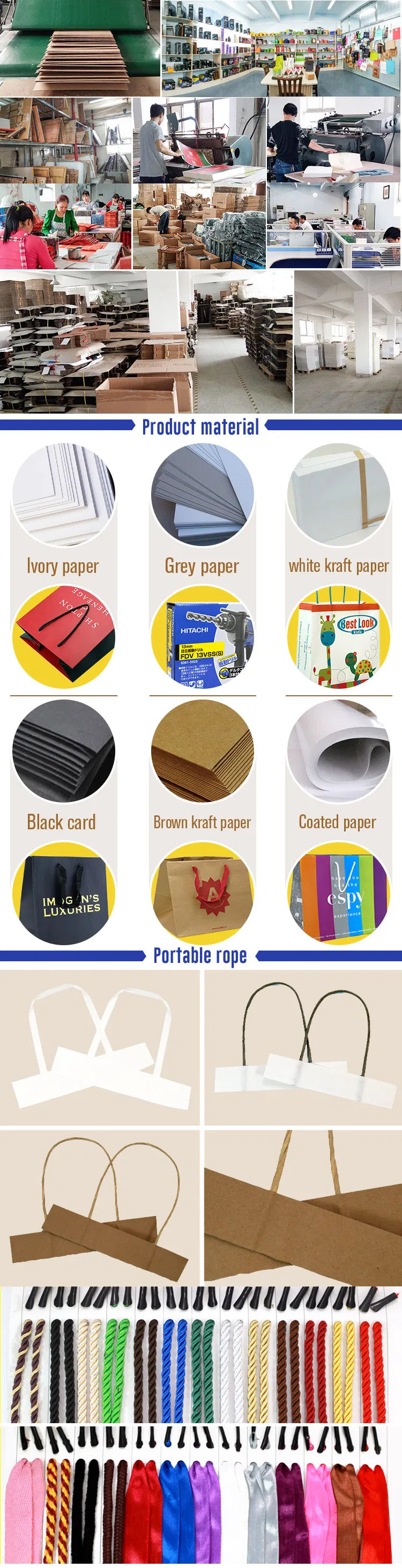 New Fashion Custom Logo Printing Brown Kraft Paper Bags for Shopping