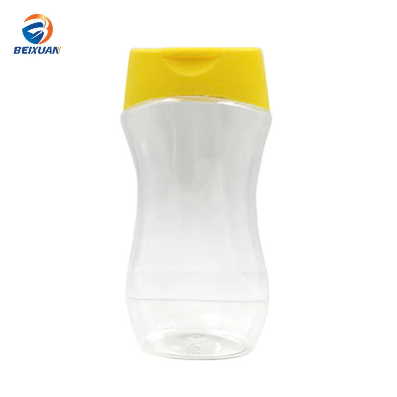 OEM 300ml Plastic Pet Honey Squeeze Bottle with Silicone Value