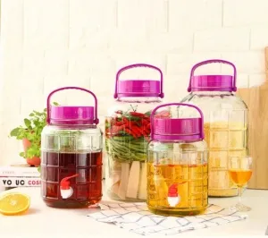 Pickle Jelly Clear Wide Mouth Glass Jar