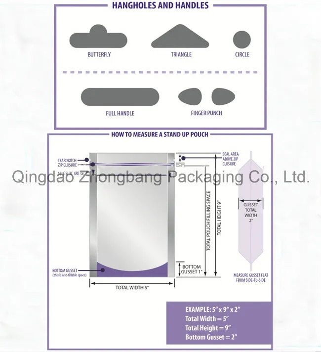 Plastic Packaging Bag for Cereal and Granola