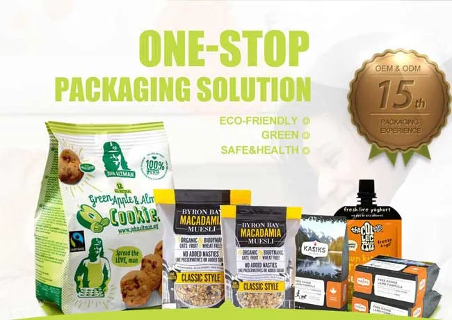 Plastic Packaging Bag for Cereal and Granola