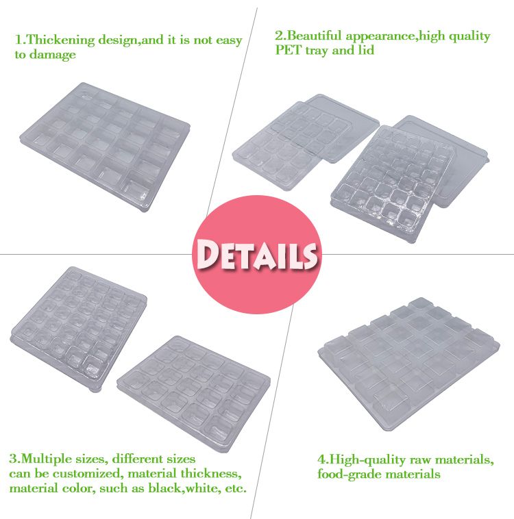Plastic Pet Clear Cavity Blister Box for Candy Chocolate