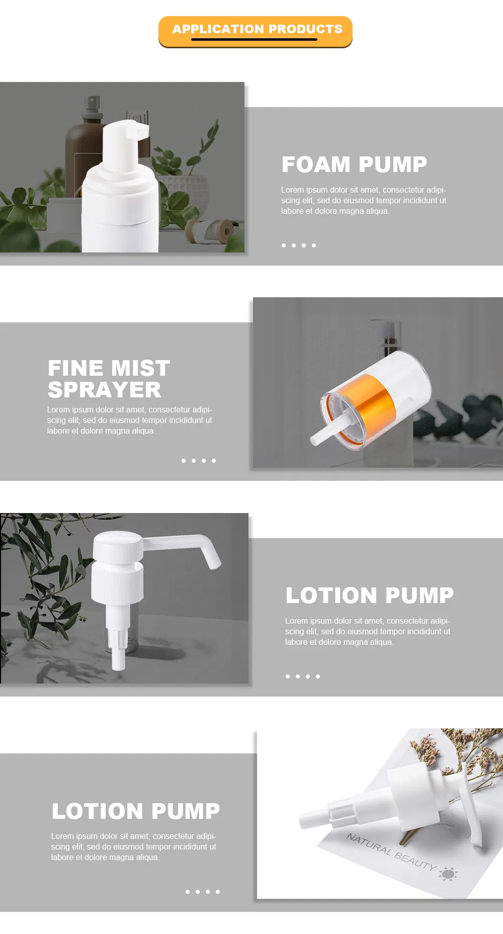 Plastic Pump Grated Pump Liquid Dispenser Pump for Lotion