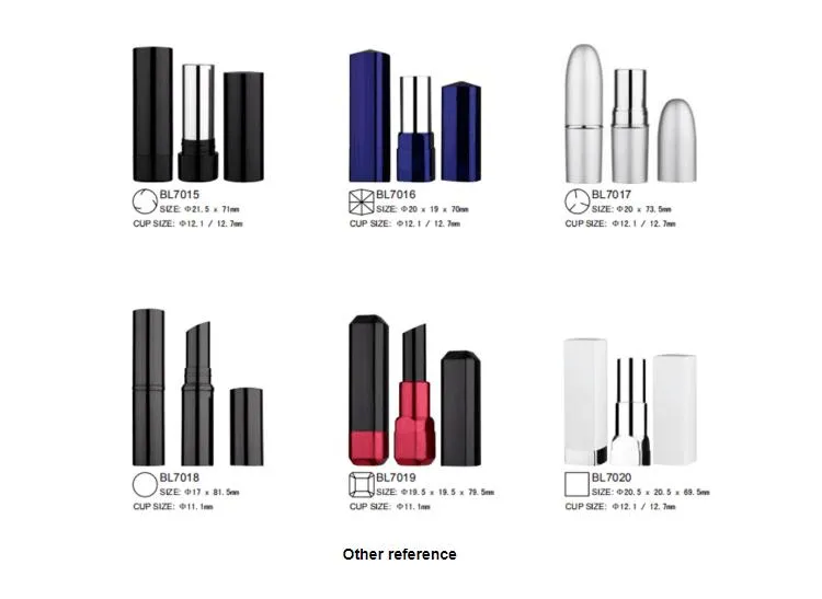 Round Shape Aluminum Packaging Tubes Cosmetic Premium Magnetic Custom Empty Lipstick Tubes